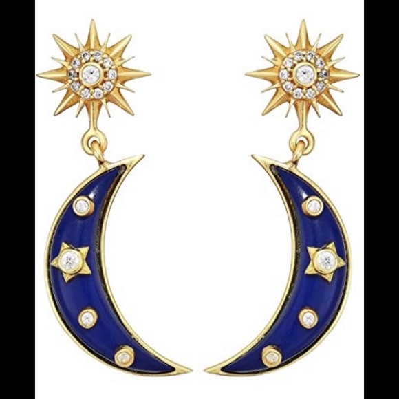 🆑THE SOLE / SOCIETY® INTERGALACTIC DOUBLE DROP POST EARRINGS - Picture 3 of 8